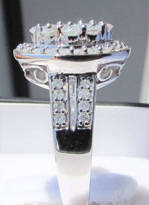 **STUNNER!! [R65643]** INVISIBLE OVAL DESIGN [1.250ct] DIAMOND RING [WHITE GOLD] - BUY SAFE