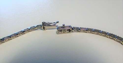 **ONCE-OFF DEAL [R53786]** DIAMOND [1.400cts] TENNIS BRACELET ROUND CUT [18KT WHITE GOLD] - BUY SAFE