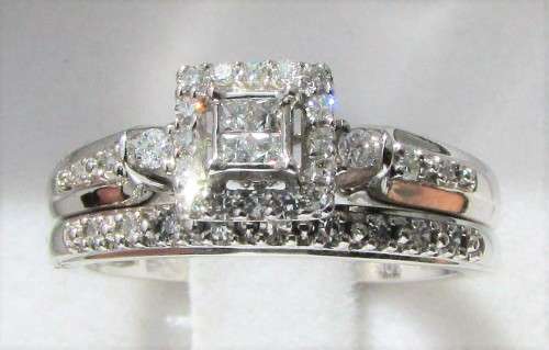 **SUPER SPECIAL [R40258]** BRIDAL TWINSET [0.600ct] DIAMOND RING [3.790g] WHITE GOLD - BUY SAFE