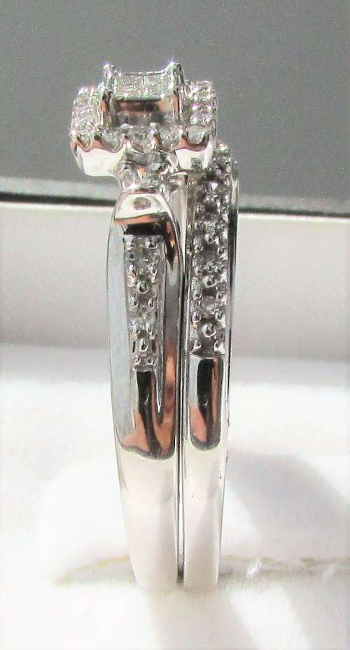 **SUPER SPECIAL [R40258]** BRIDAL TWINSET [0.600ct] DIAMOND RING [3.790g] WHITE GOLD - BUY SAFE