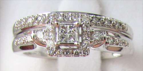 **SUPER SPECIAL [R40258]** BRIDAL TWINSET [0.600ct] DIAMOND RING [3.790g] WHITE GOLD - BUY SAFE