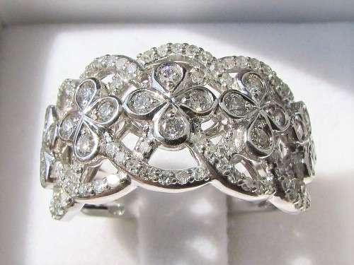 **BREATHTAKING [R68631]** TOP QUALITY [1.150ct] SPARKLING DIAMOND BAND [WHITE GOLD] - **BUY SAFE**