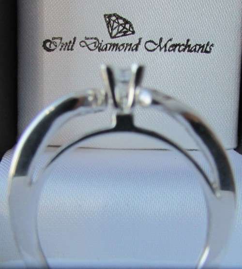 **JAW DROPPING [R40349]** PRINCESS CUT [1.00ct] DIAMOND [SI2] SWIRL RING [WHITE GOLD] - BUY SAFE