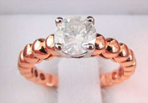 **CERTIFIED [R76392]** 1CT [COLOUR G] DIAMOND [1.035ct] SOLITAIRE RING [18KT ROSE GOLD]- *SEE VIDEO*