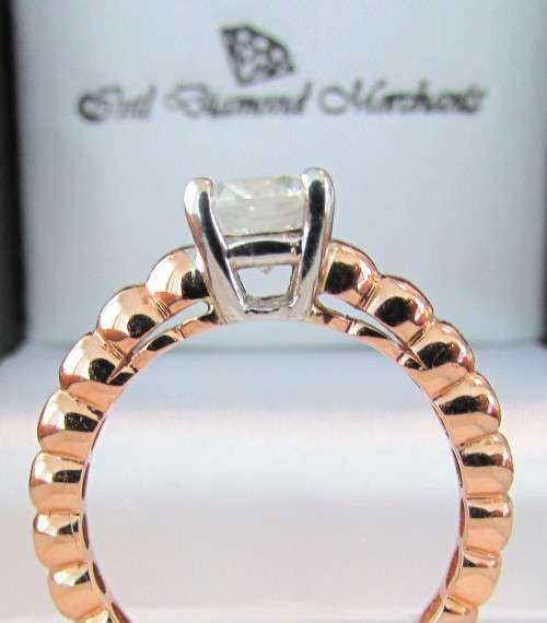**CERTIFIED [R76392]** 1CT [COLOUR G] DIAMOND [1.035ct] SOLITAIRE RING [18KT ROSE GOLD]- *SEE VIDEO*