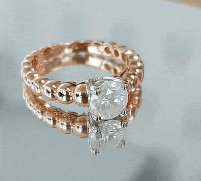 **CERTIFIED [R76392]** 1CT [COLOUR G] DIAMOND [1.035ct] SOLITAIRE RING [18KT ROSE GOLD]- *SEE VIDEO*