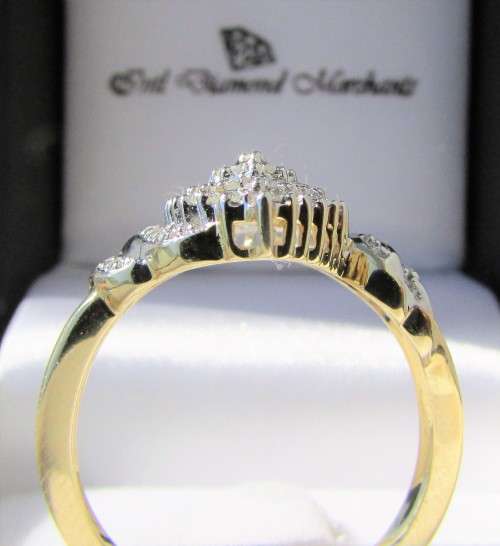 **ONCE-OFF [R33639]** DESIGNER [0.350ct] CLUSTER DIAMOND RING [YELLOW GOLD] - BUY SAFE