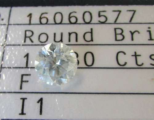 **CERTIFIED [R83956]** MASSIVE [1.080ct] ROUND CUT [ COLOUR F ] DIAMOND [SOUTH AFRICA] - BUY SAFE