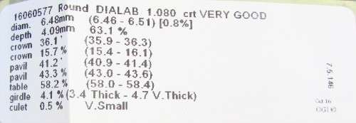 **CERTIFIED [R83956]** MASSIVE [1.080ct] ROUND CUT [ COLOUR F ] DIAMOND [SOUTH AFRICA] - BUY SAFE