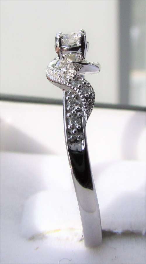 **ULTRA SPARKLY [R29639]** DESIGNER DIAMOND [0.300ct] RING [WHITE GOLD] - BUY SAFE