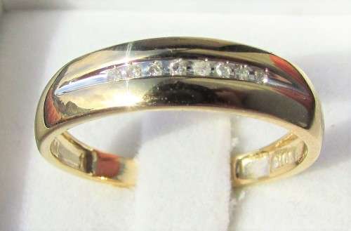 **EXCLUSIVE DEAL [R18257]** GENTS DIAMOND RING [0.100ct] ROUND CUT [YELLOW GOLD] - **SEE VIDEO**