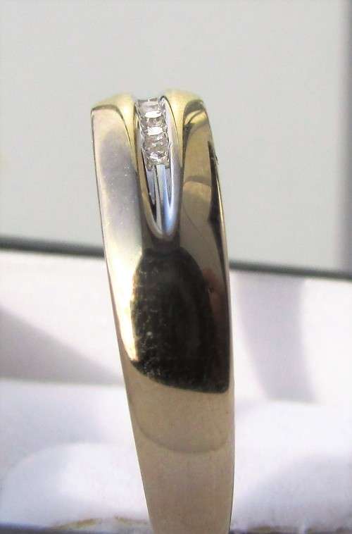 **EXCLUSIVE DEAL [R18257]** GENTS DIAMOND RING [0.100ct] ROUND CUT [YELLOW GOLD] - **SEE VIDEO**