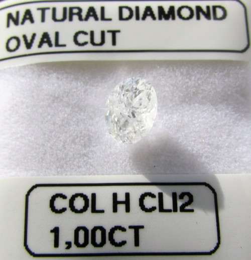 **SOUGHT AFTER 1CT** UNIQUE OVAL [ 1.00ct ] CUT [ COLOUR H ] DIAMOND STARTING AT R1 - BUY SAFE