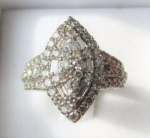 **MASSIVE DEAL [R74327]** MARQUISE DESIGN [2.00ct] DIAMOND RING [7.148g] WHITE GOLD - BUY SAFE