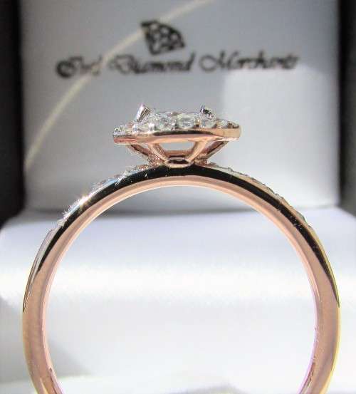 *ONCE-OFF PIECE [R28542]* MARQUISE/ROUND CUT [SI2] DIAMOND [0.300ct] RING [18KT ROSE GOLD] -BUY SAFE