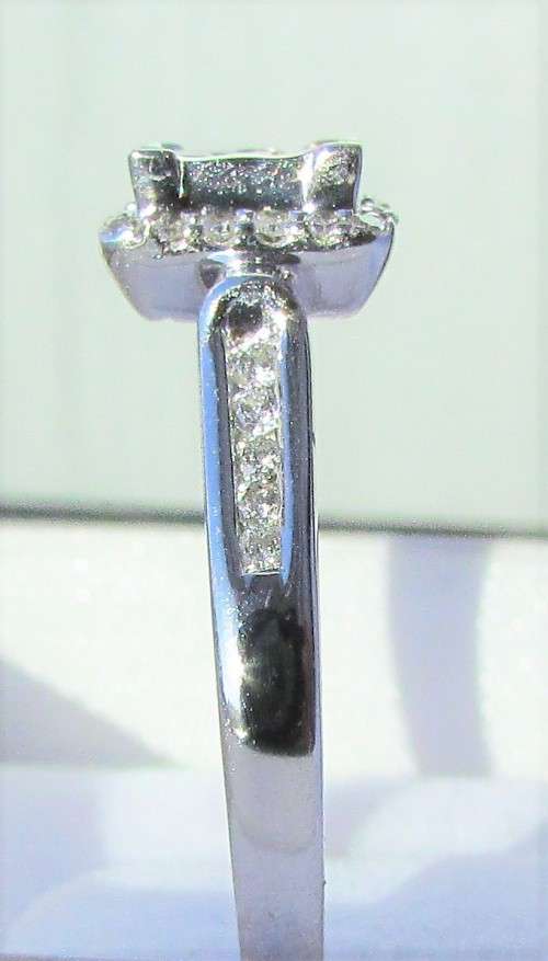 **PRINCESS DESIGNER [R41152]** DIAMOND RING [0.600ct] INVISIBLE SETTING [WHITE GOLD] - BUY SAFE