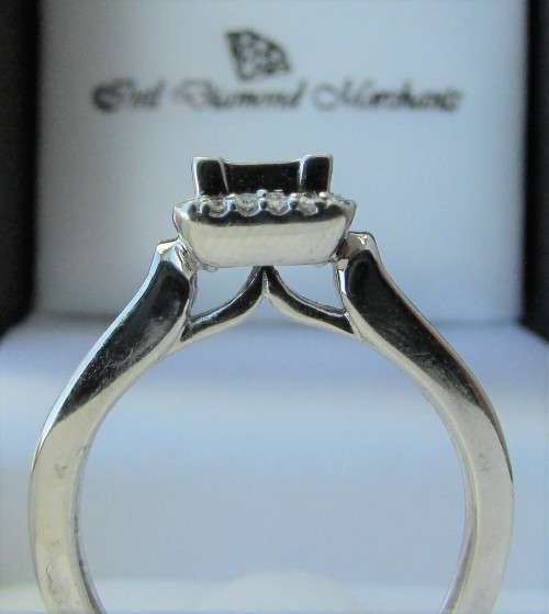 **PRINCESS DESIGNER [R41152]** DIAMOND RING [0.600ct] INVISIBLE SETTING [WHITE GOLD] - BUY SAFE