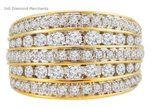 **ONCE-OFF [R53385]** HIGH QUALITY [1.250ct] DIAMOND BAND [6.502g] YELLOW GOLD - BUY SAFE