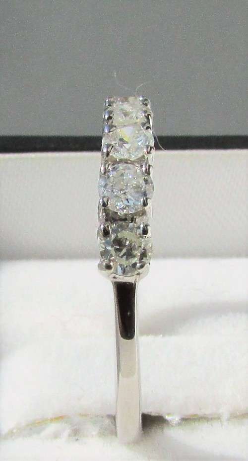 **DROP DEAD GORGEOUS [R36518]** HALF ETERNITY [0.650ct] DIAMOND RING [WHITE GOLD] - BUY SAFE