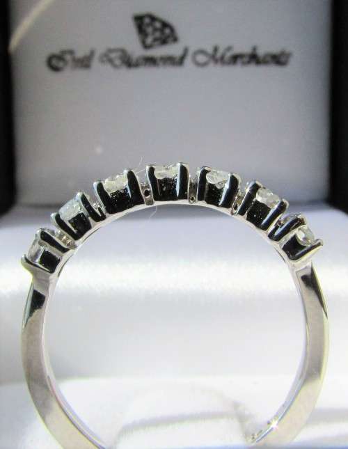 **DROP DEAD GORGEOUS [R36518]** HALF ETERNITY [0.650ct] DIAMOND RING [WHITE GOLD] - BUY SAFE