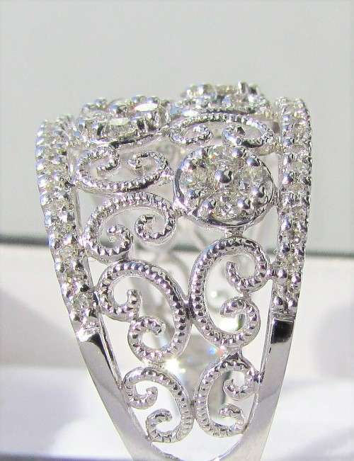 **DESIGNER INSPIRED [R43385]** HIGH QUALITY [1.00ct] DIAMOND BAND [WHITE GOLD ] - BUY SAFE