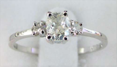 **ONCE OFF PIECE [R26639]** DESIGNER [0.400ct] TRILOGY DIAMOND RING [WHITE GOLD] - BUY SAFE