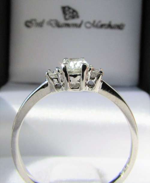 **ONCE OFF PIECE [R26639]** DESIGNER [0.400ct] TRILOGY DIAMOND RING [WHITE GOLD] - BUY SAFE