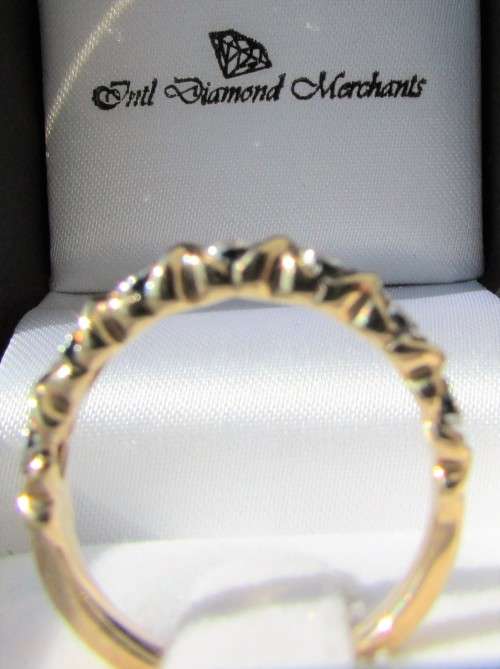 **GORGEOUS PIECE [R29419]** SEVEN ROW [0.350ct] DIAMOND BAND [YELLOW GOLD] - BUY SAFE