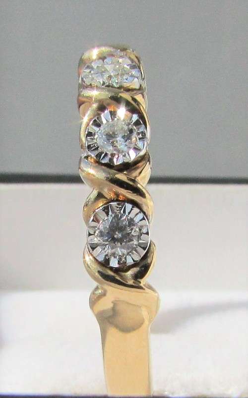 **GORGEOUS PIECE [R29419]** SEVEN ROW [0.350ct] DIAMOND BAND [YELLOW GOLD] - BUY SAFE