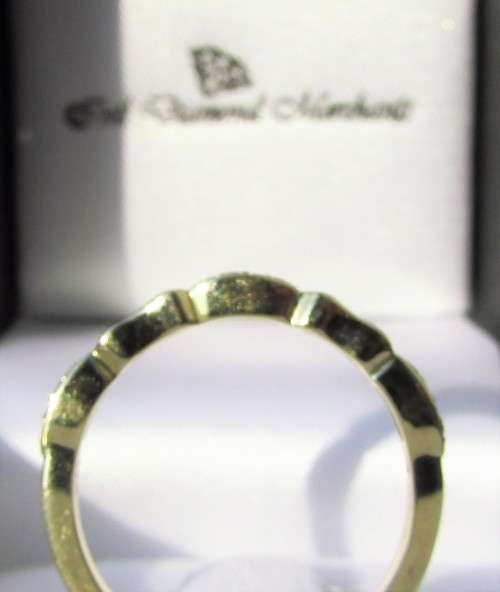 **DESIGNER INSPIRED [R18674]** ROUND BRILLIANT CUT [0.150ct] DIAMOND BAND [YELLOW GOLD] - BUY SAFE