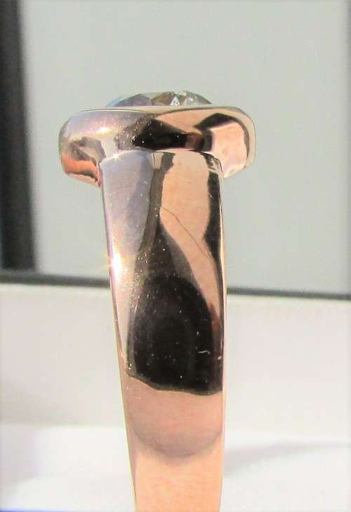 **CERTIFIED 1 PIECE ONLY [R41654]** 1/2ct DEAL [0.514ct] ROUND CUT [SI3] DIAMOND RING [ROSE GOLD]