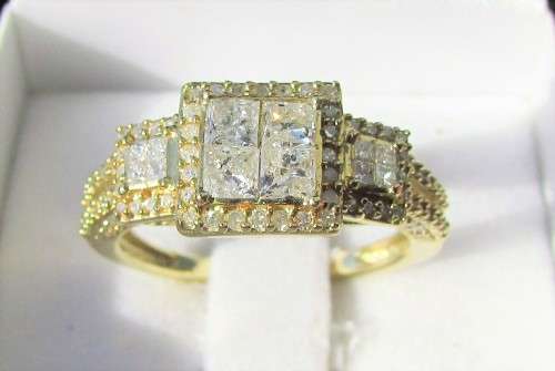 **PRINCESS TRILOGY [R65152]** DIAMOND RING [1.250ct] INVISIBLE SETTING [YELLOW GOLD] - **BUY SAFE**