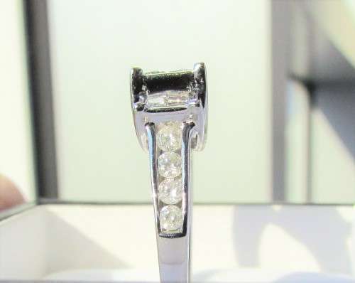 **JAW DROPPING [R59855]** INVISIBLE DESIGN [1.250ct] DIAMOND RING [3.844g] WHITE GOLD - BUY SAFE