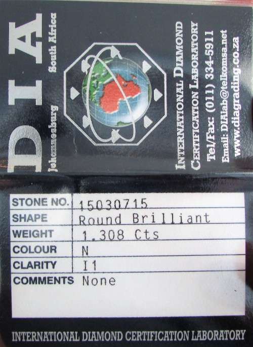 **CERTIFIED [R81542]** HUGE DIAMOND [1.508ct] HALO RING [18KT WHITE GOLD] - *BUY SAFE*