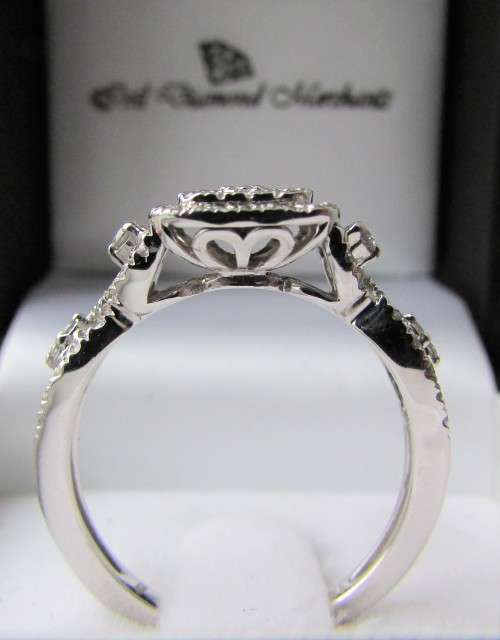 **ULTRA SPARKLY [R40258]** TWIST DESIGN [0.750ct] DIAMOND [H / SI3] RING [WHITE GOLD] - BUY SAFE