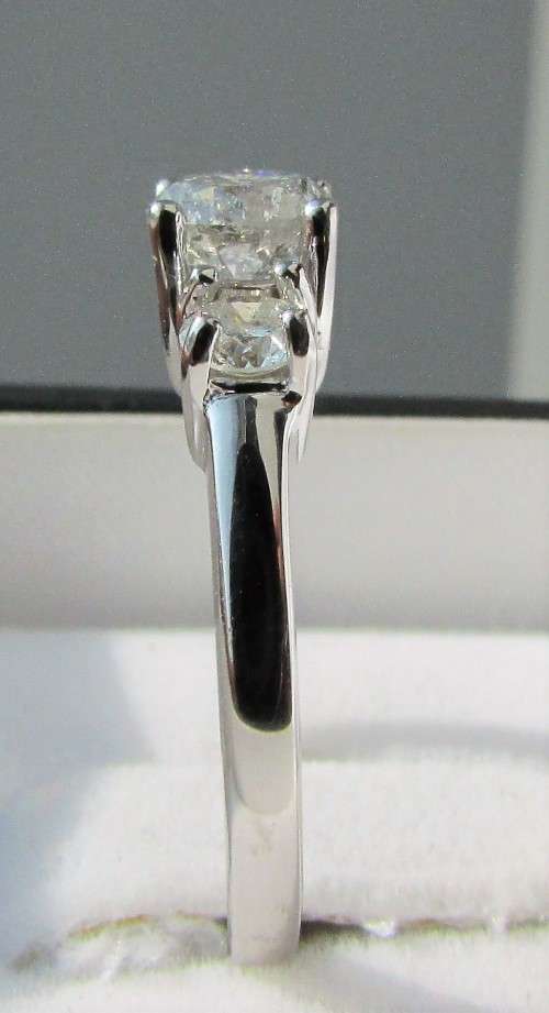 **ONCE OFF PIECE [R47639]** DESIGNER [1.110ct] TRILOGY DIAMOND RING [WHITE GOLD] - BUY SAFE
