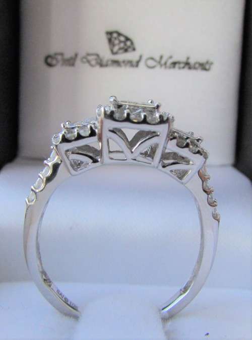 **PRINCESS TRILOGY [R65152]** DIAMOND RING [1.250ct] INVISIBLE SETTING [WHITE GOLD] - **BUY SAFE**