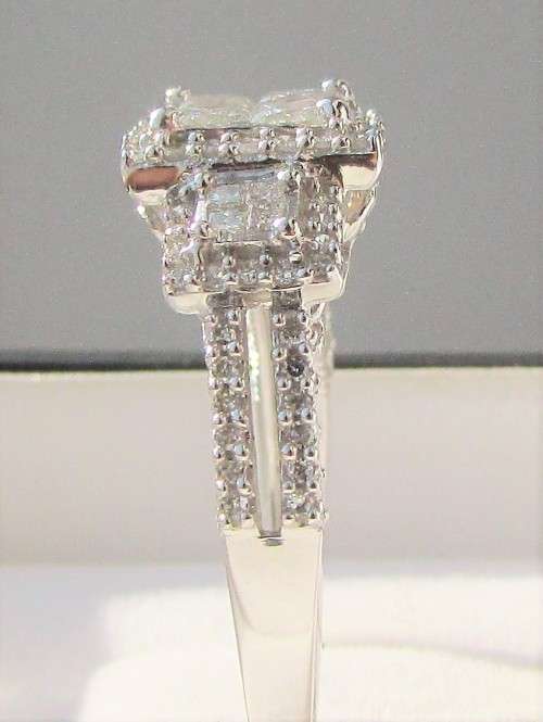 **PRINCESS TRILOGY [R65152]** DIAMOND RING [1.250ct] INVISIBLE SETTING [WHITE GOLD] - **BUY SAFE**