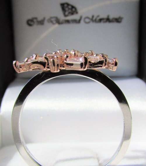 **SHOWROOM QUALITY [R48651]** NATURAL PINK DIAMOND [0.600ct] RING [18KT WHITE/ROSE GOLD] - BUY SAFE