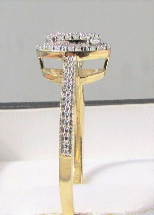 **BRILLIANT BUY [R26419]** DIAMOND CLUSTER [0.250ct] RING [YELLOW GOLD] - BUY SAFE