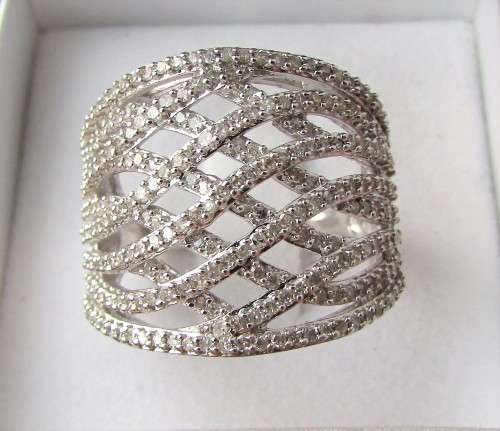 **ONCE-OFF [R53385]** WEAVE DESIGN [1.250ct] DIAMOND BAND [6.052g] WHITE GOLD - BUY SAFE