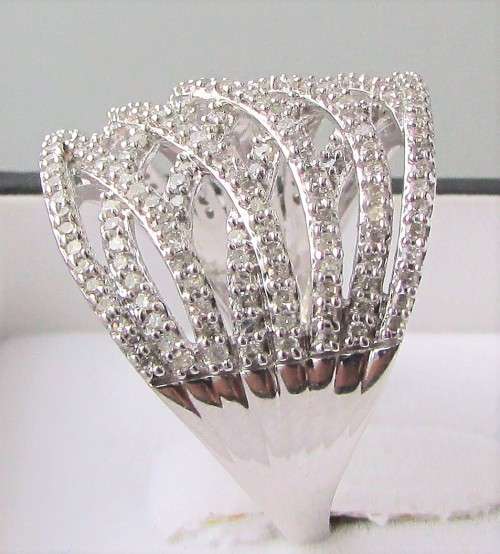 **ONCE-OFF [R53385]** WEAVE DESIGN [1.250ct] DIAMOND BAND [6.052g] WHITE GOLD - BUY SAFE