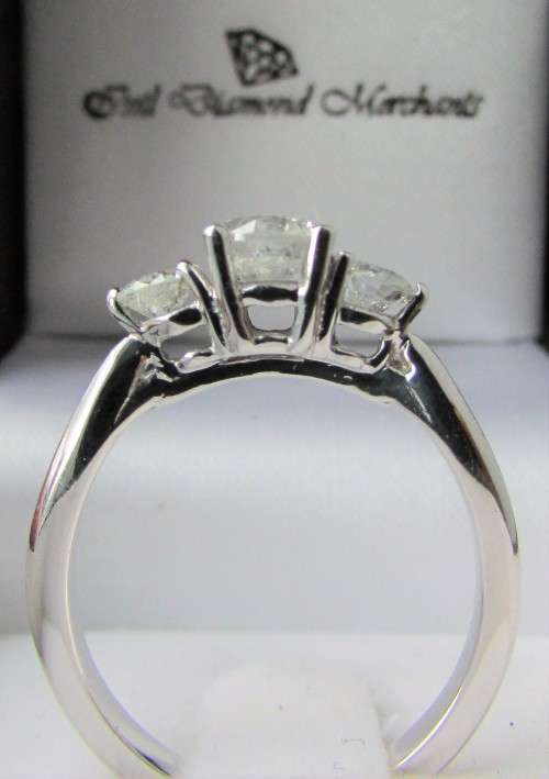 **ONCE OFF PIECE [R36639]** DESIGNER [1.00ct] TRILOGY DIAMOND RING [WHITE GOLD] - BUY SAFE