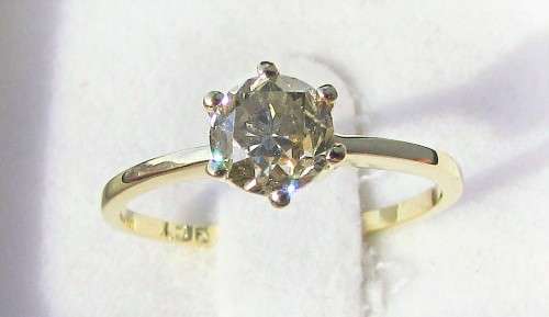 **BARGAIN BUY [R52764]** OUR FAMOUS 1CT DIAMOND SOLITAIRE RING [1.00ct] YELLOW GOLD - BUY SAFE