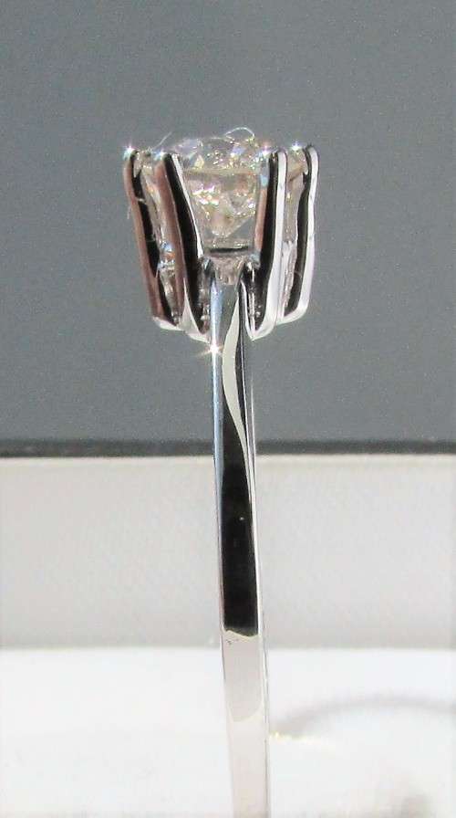 **1/2ct SPECIAL [R27314]** ROUND CUT [0.560ct] SOLITAIRE DIAMOND RING [WHITE GOLD] - BUY SAFE