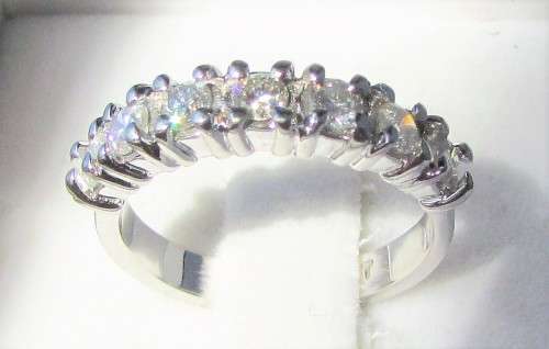 **7 DIAMONDS [R31518]** HALF ETERNITY [0.500ct] DIAMOND RING [WHITE GOLD] - BUY SAFE