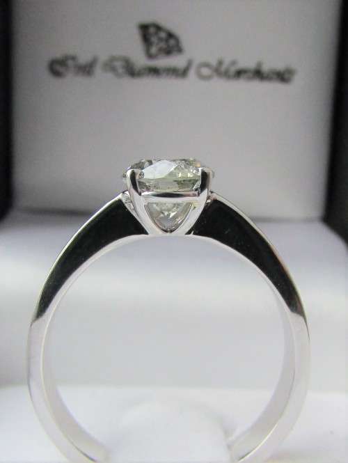 **BARGAIN BUY [R52716]** OUR FAMOUS 1CT DIAMOND SOLITAIRE RING [1.040ct] WHITE GOLD - BUY SAFE