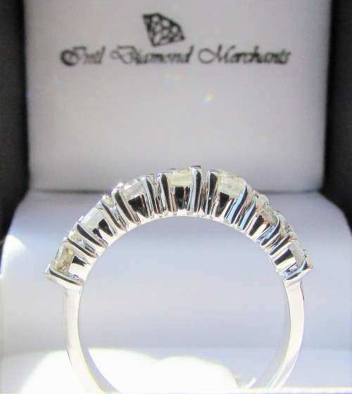 **GORGEOUS [R47518]** 7 DIAMOND ETERNITY [1.200ct] DIAMOND RING [WHITE GOLD] - BUY SAFE