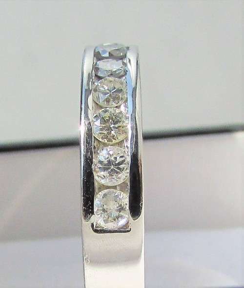 **CHANNEL DESIGN [R35518]** HALF ETERNITY [0.500ct] DIAMOND RING [WHITE GOLD] - BUY SAFE