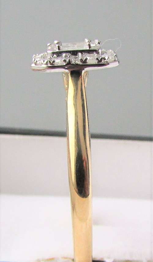**FABULOUS [R30412]** EMERALD CUT DESIGN [0.425ct] DIAMOND RING [YELLOW GOLD] - BUY SAFE